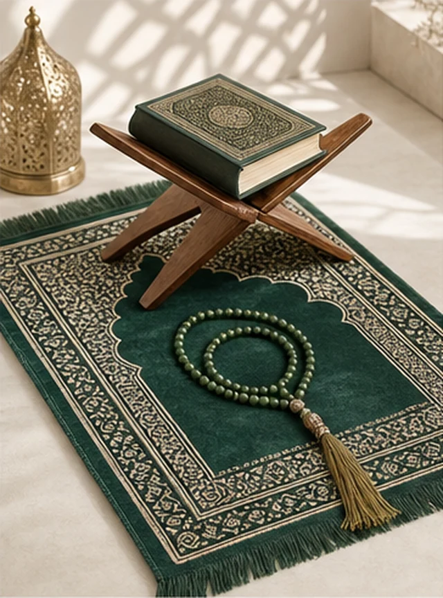 Khadija Foldable Prayer Mat view 1