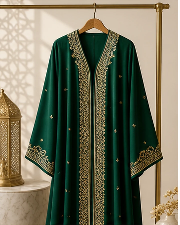 Zahra Emerald Occasion Abaya