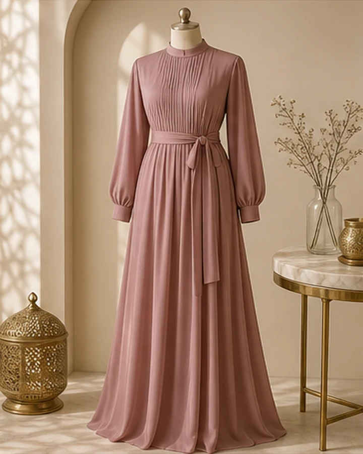 Amani Pleated Maxi Dress view 1